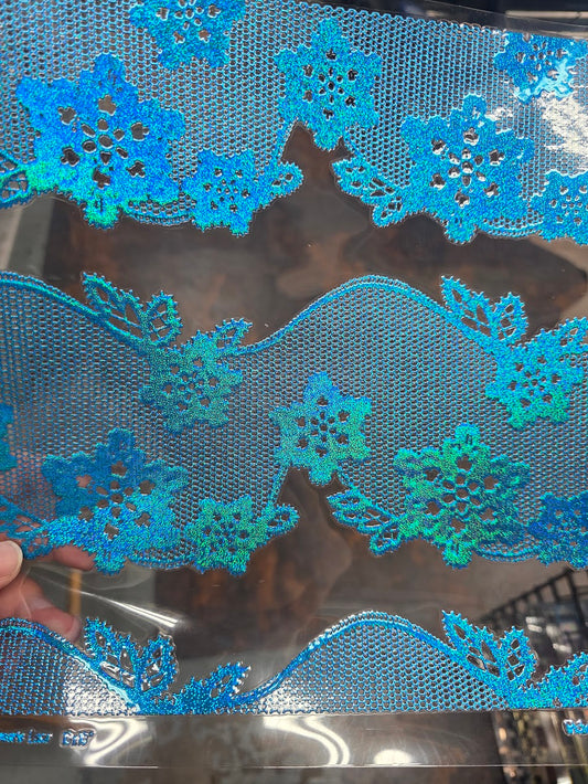 UVDTF Prism Blue Holographic Midnight Reverie Lace 11"x11"