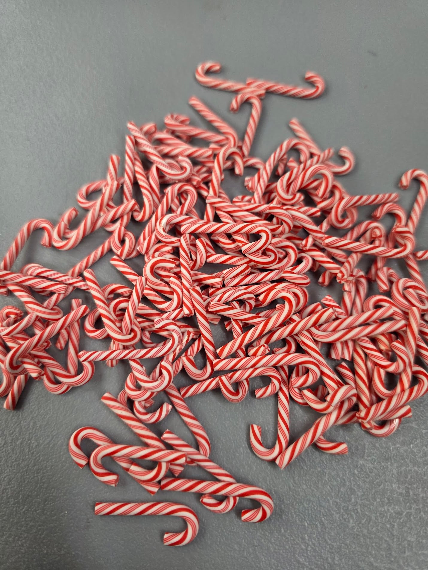 Candy Cane Embellishment 0.5x1.2" 15pc