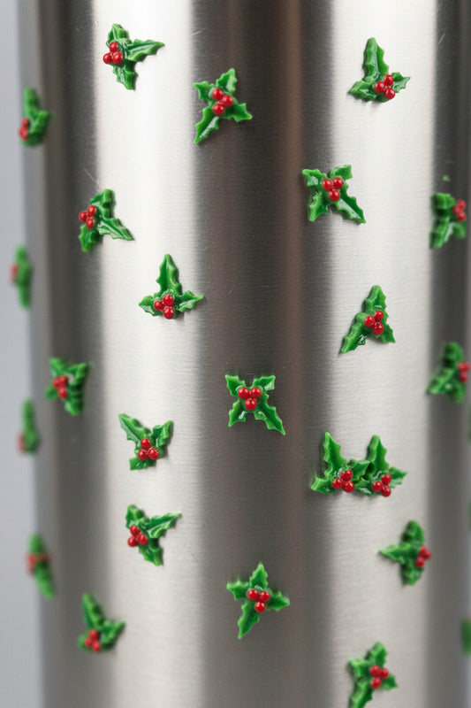 Mistletoe Tumbler Embellishment Nail Charm 1cm 30pc