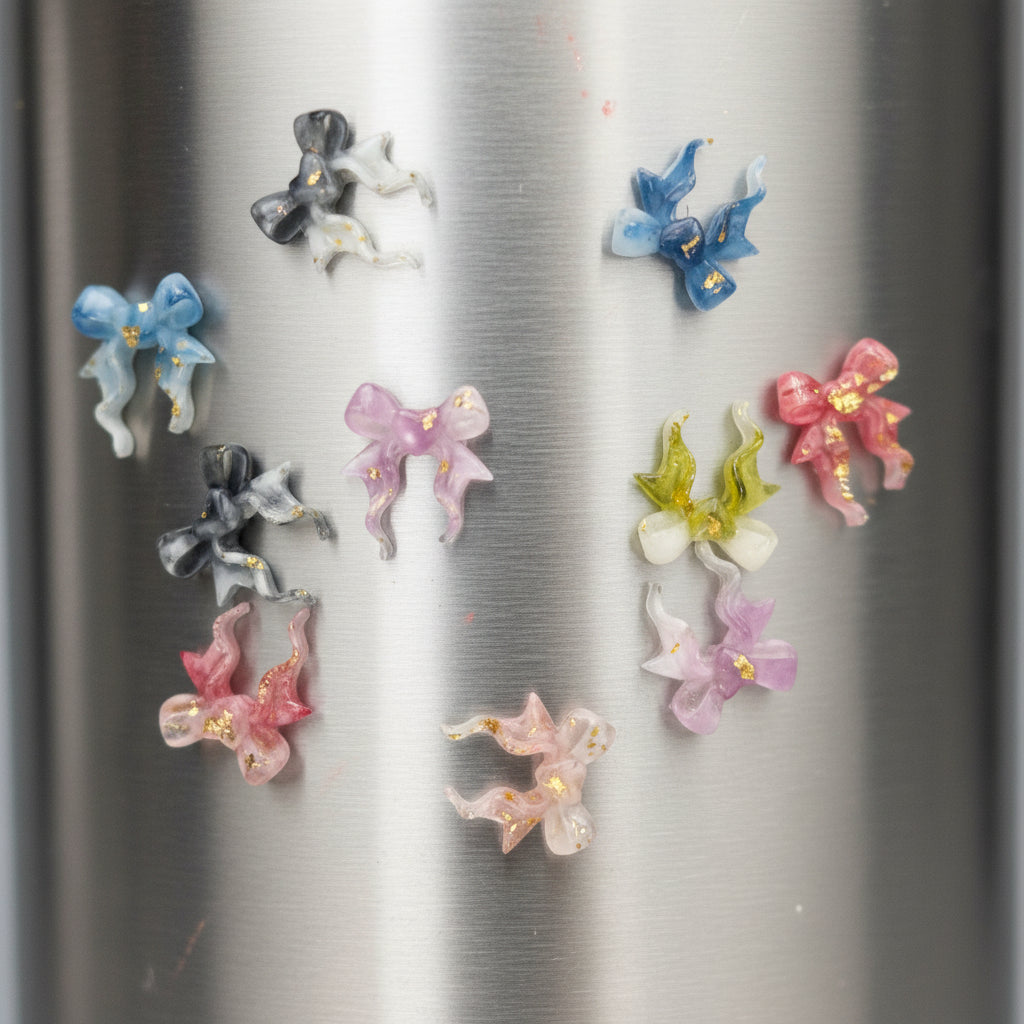Bows Tumbler Embellishment Nail Charm 12mm 10pc
