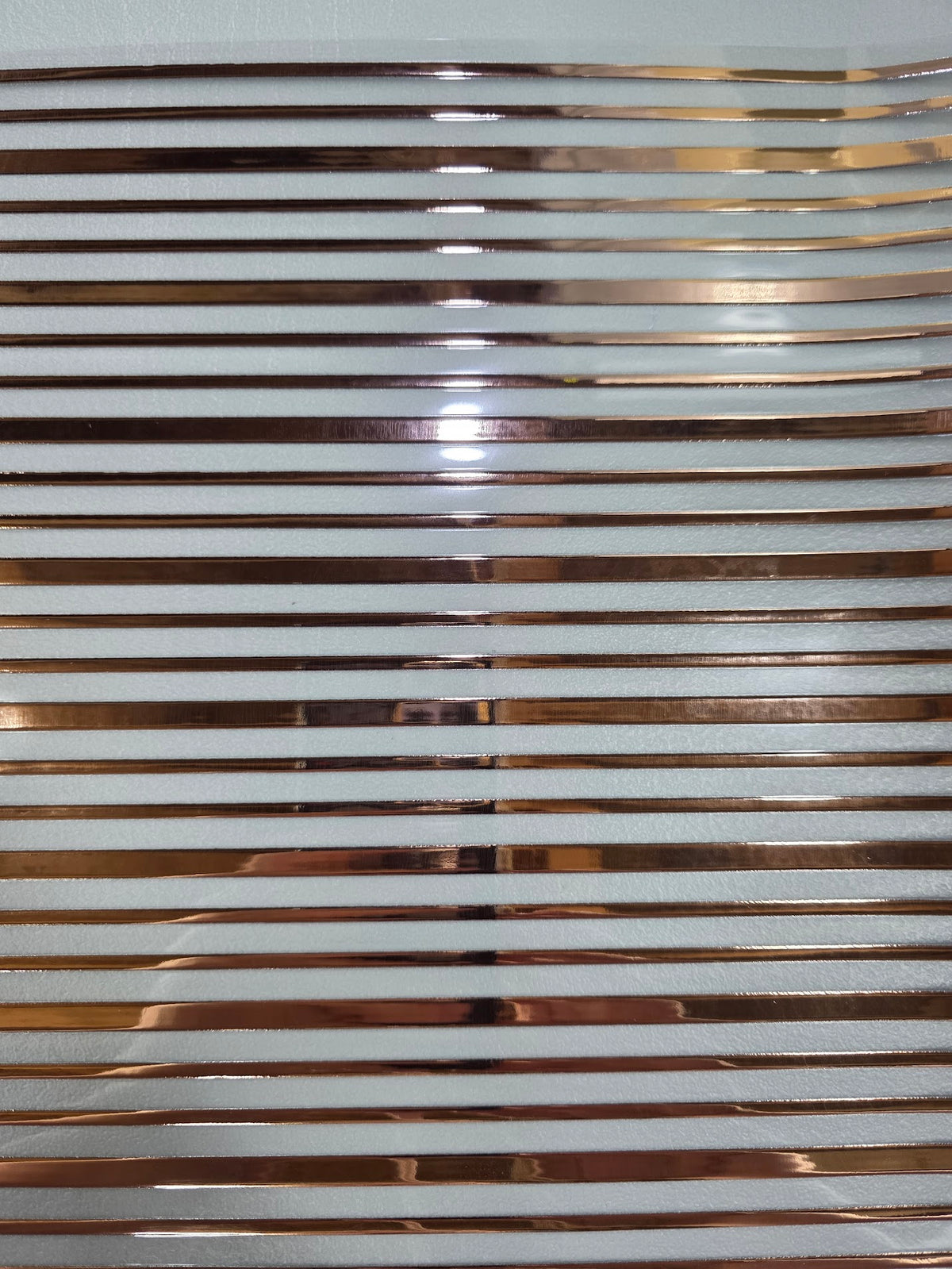 UVDTF Rose Gold Metallic Pin Stripes 11"x11"