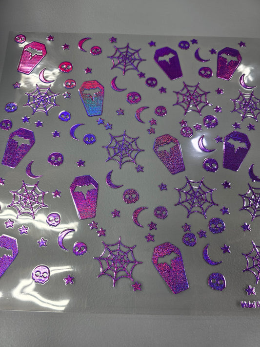 UVDTF Prism Purple Holographic Coffins 11x11"