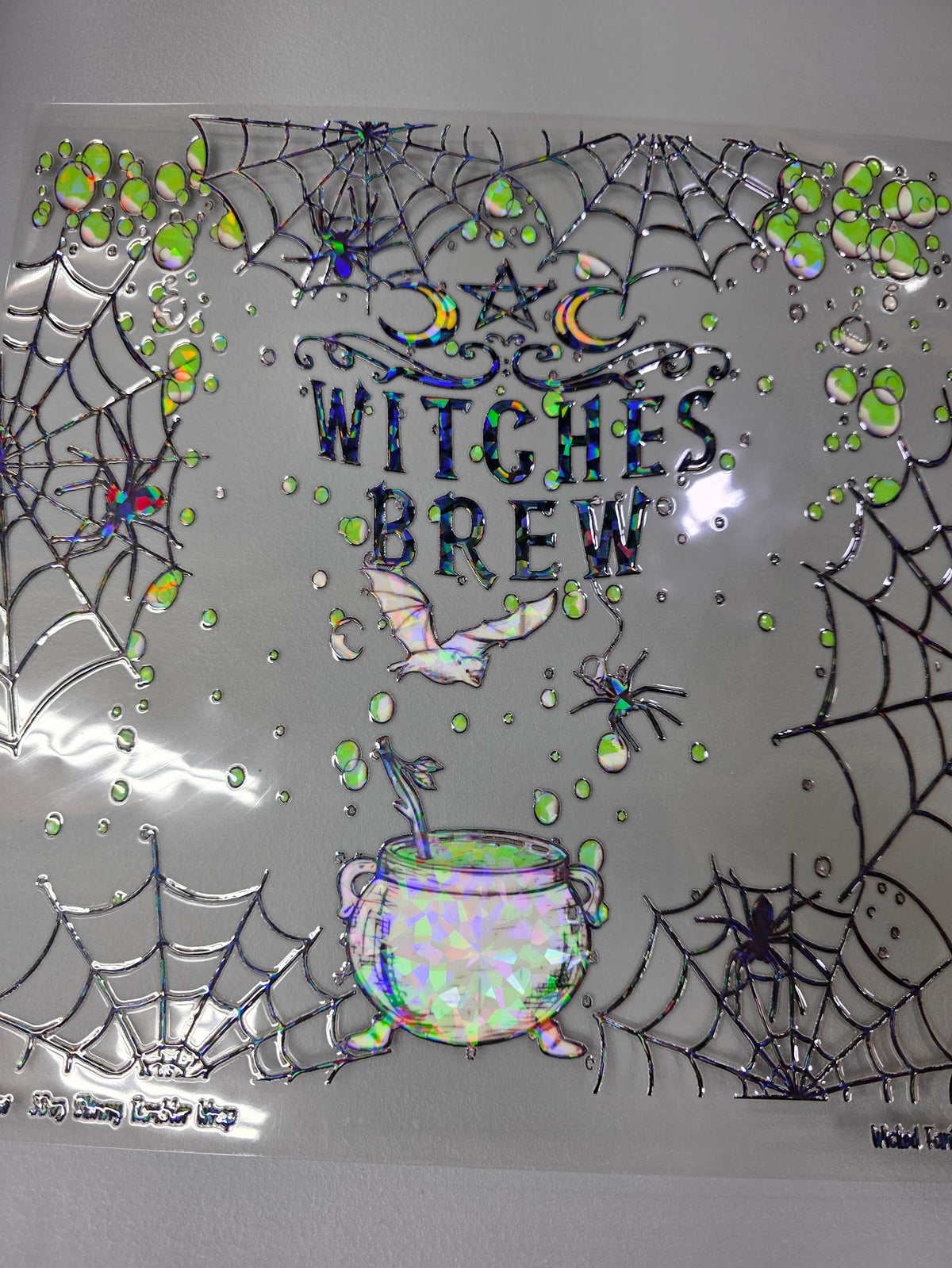 UVDTF Shattered Holographic Witches Brew 11"x11"