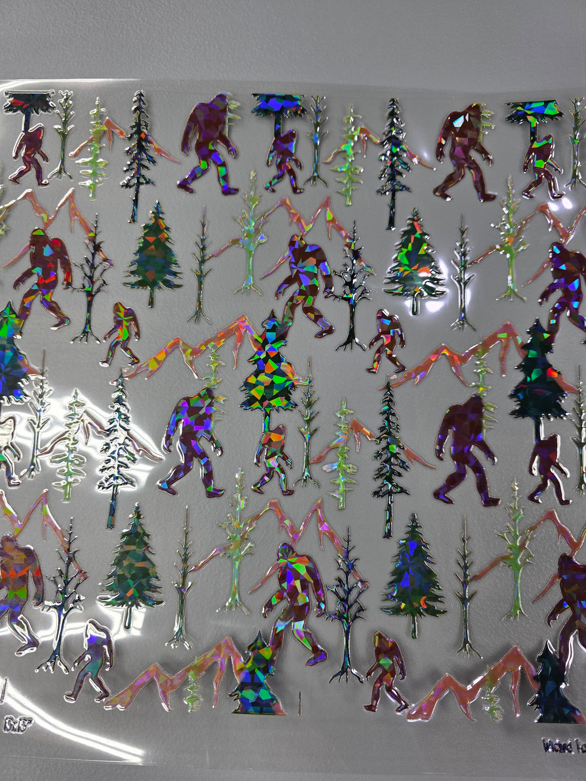 UVDTF Shattered Holographic Sasquatch 11x11"