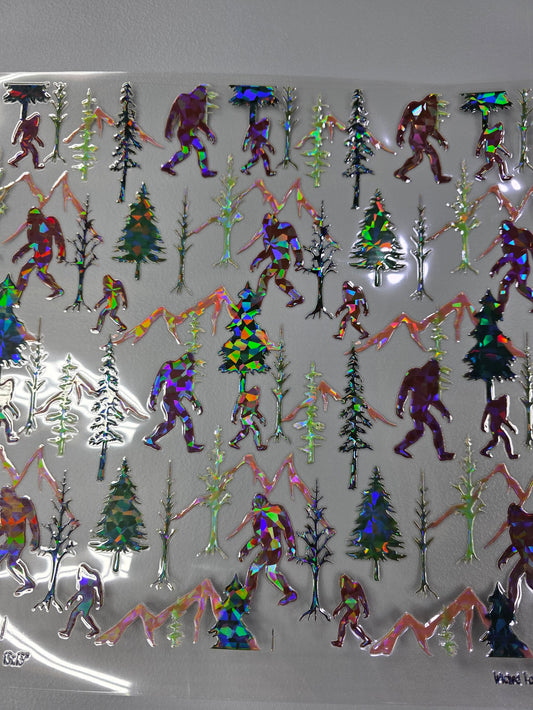 UVDTF Shattered Holographic Sasquatch 11x11"