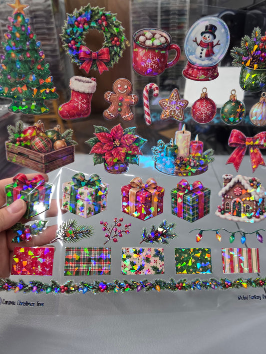 UVDTF Shattered Holographic Ceramic Christmas Tree 11"x11"