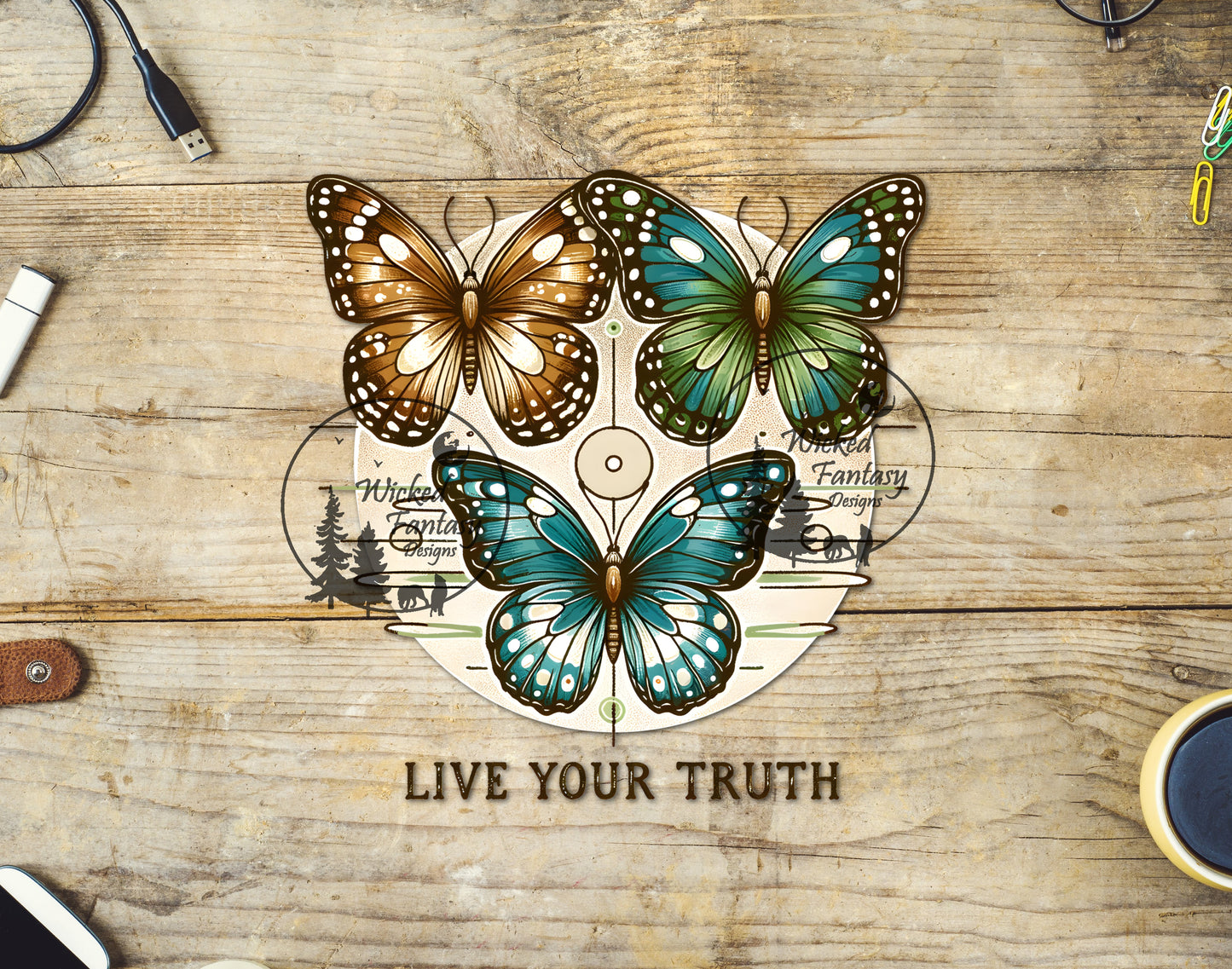 UVDTF Live Your Truth Butterflies