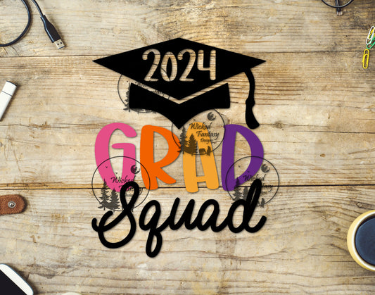 UVDTF Decal Grad Squad Graduation 2024