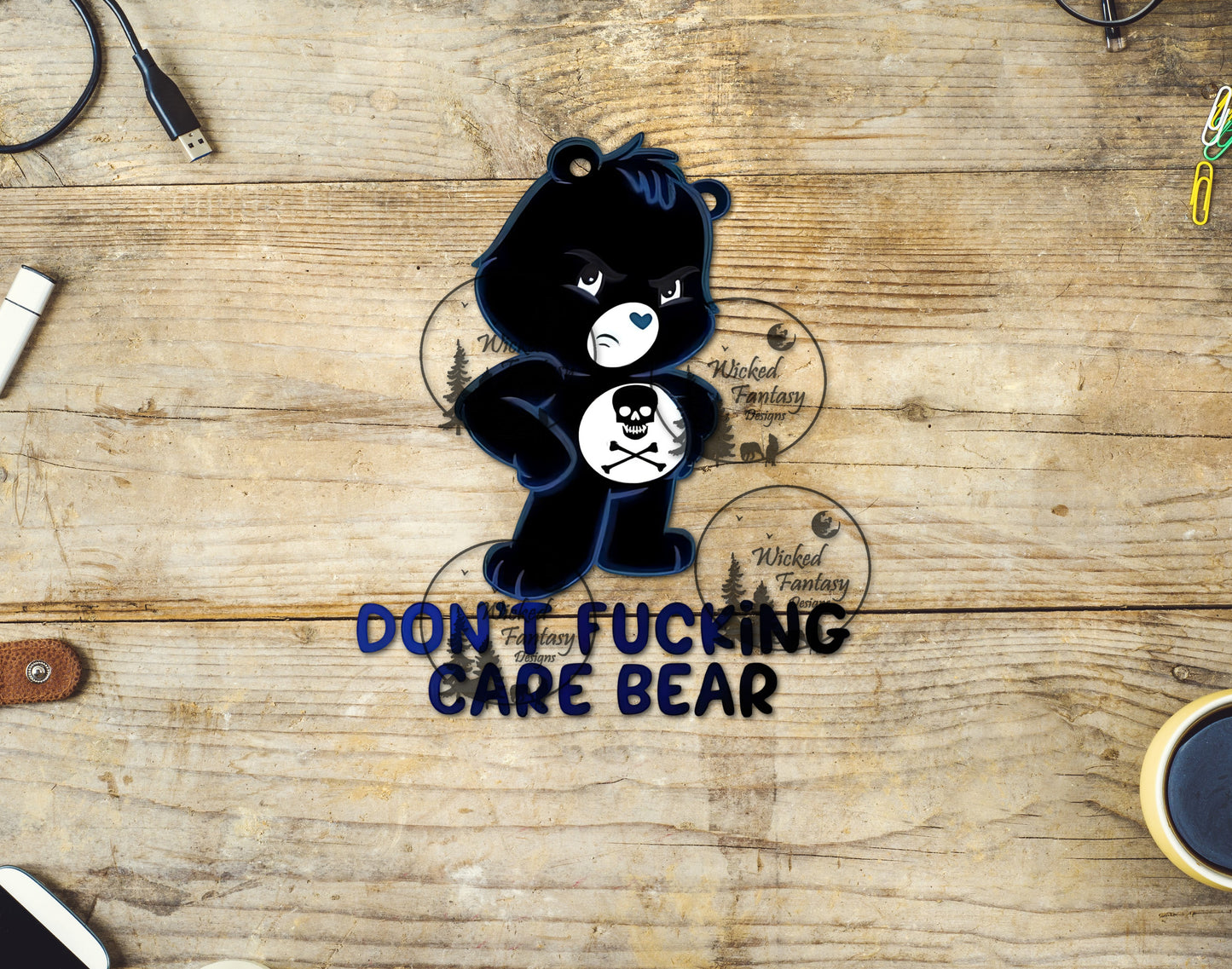 UVDTF Sarcastic Bear Don't F' Care