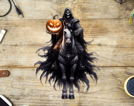 UVDTF Creepy Cloaked Skeleton on Horse