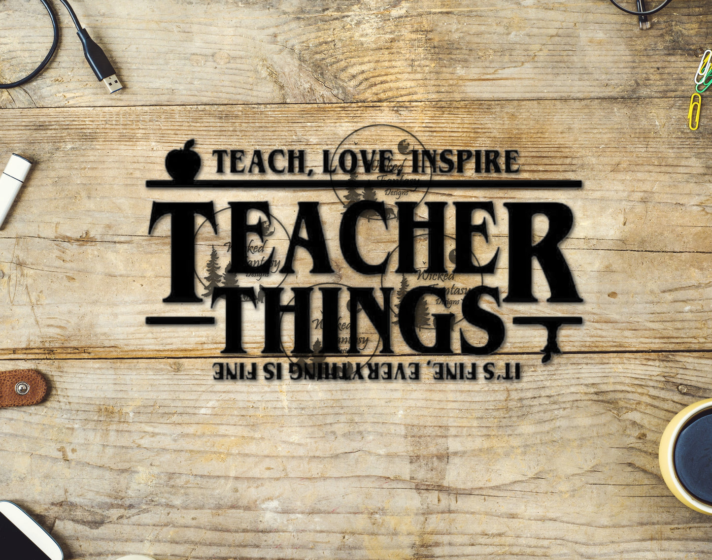 UVDTF Teacher Things Teach Love Inspire