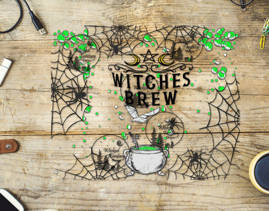 UVDTF Witches Brew Tumbler Wrap 20oz 30oz Element