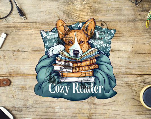 UVDTF Corgi Cozy Reader