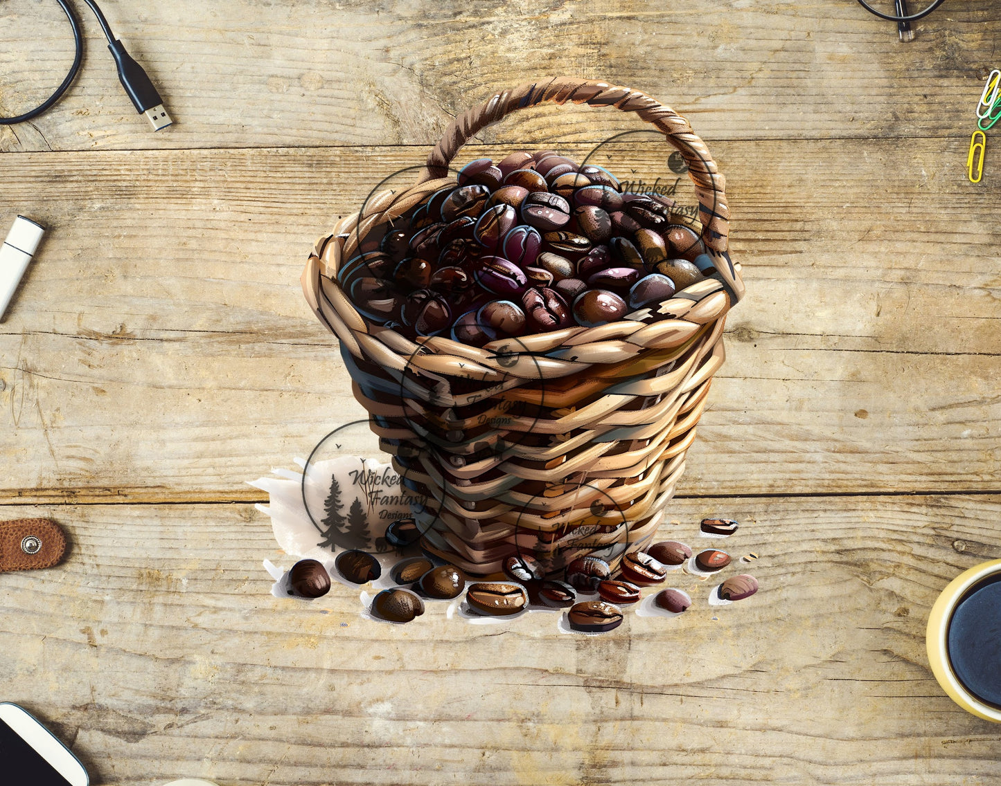 UVDTF Coffee Bean Basket