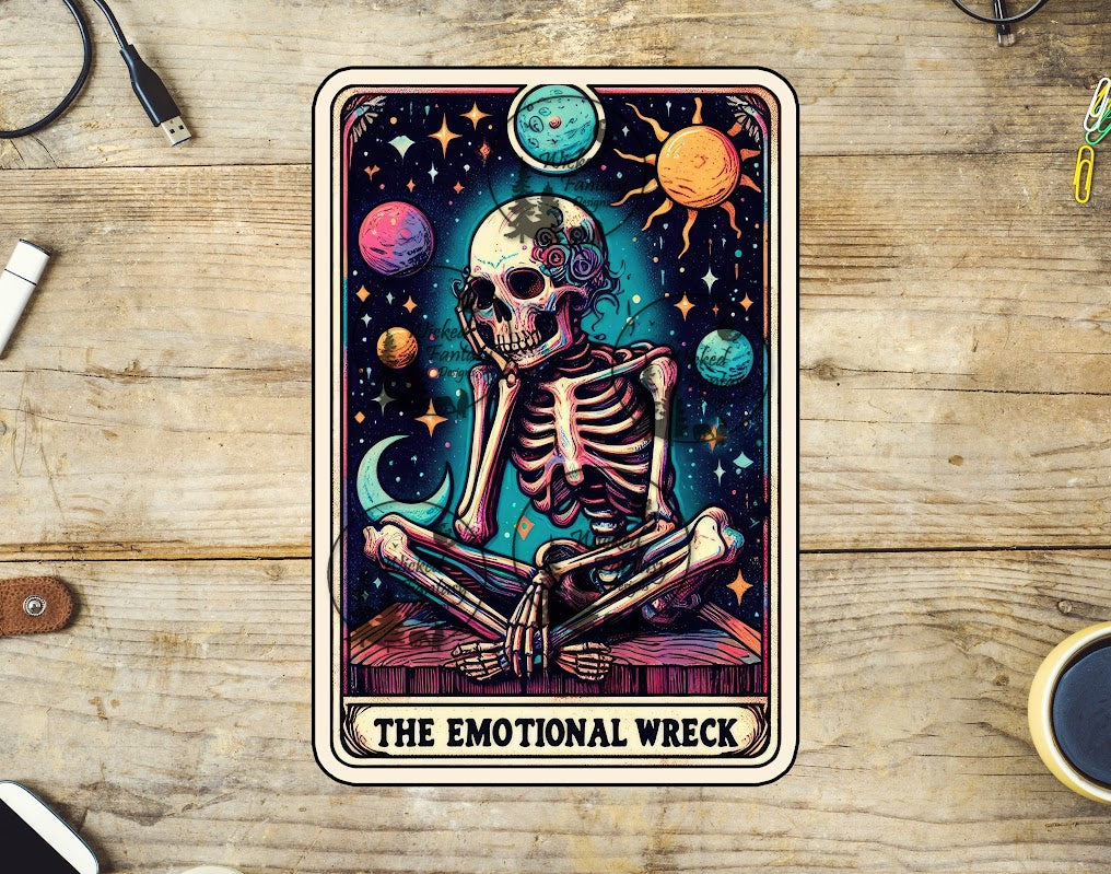 UVDTF The Emotional Wreck Tarot Card