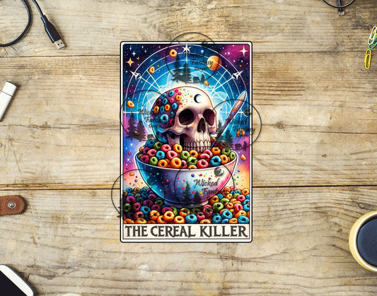 UVDTF Cereal Killer Tarot Card