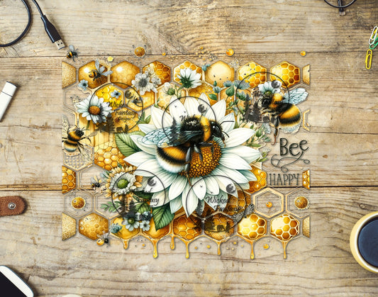 UVDTF Bees and Honeycomb 20oz 30oz 10"x10"