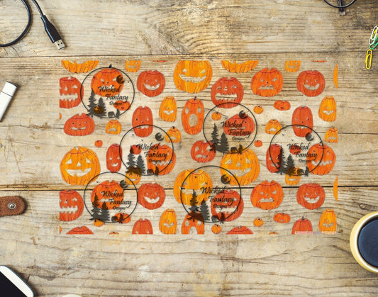 UVDTF Jack O' Lanterns 16oz 40oz Tumbler Wrap Element