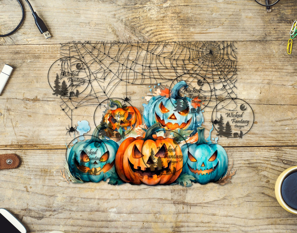 UVDTF Jack O' Lanterns and Spiders Wrap 20oz 30oz Element