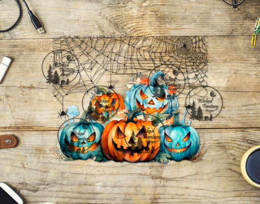 UVDTF Jack O' Lanterns and Spiders Wrap 20oz 30oz Element