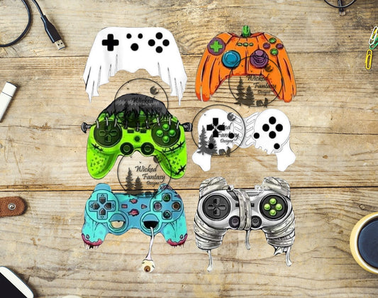 UVDTF Spooky Halloween Game Controllers