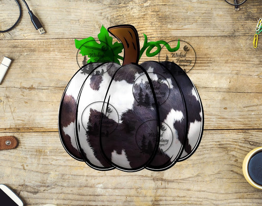 UVDTF Pumpkin with Cowhide