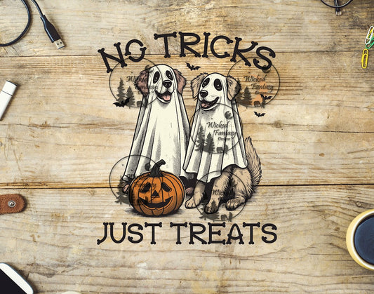 UVDTF No Tricks Just Treats Ghost Dogs