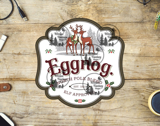 UVDTF Eggnog North Pole Blend Label