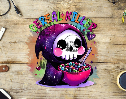 UVDTF Cereal Killer Cute Grim