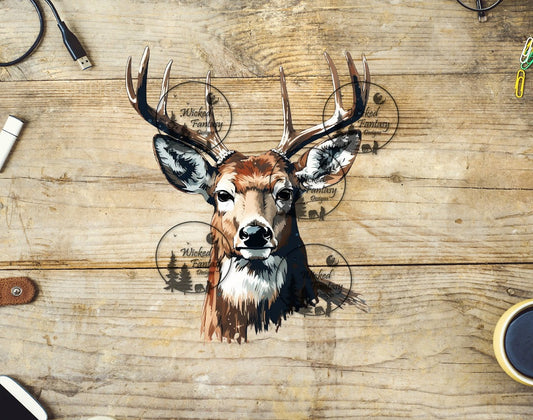 UVDTF Deer Portrait