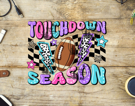 UVDTF Touchdown Season Retro Pastel Football