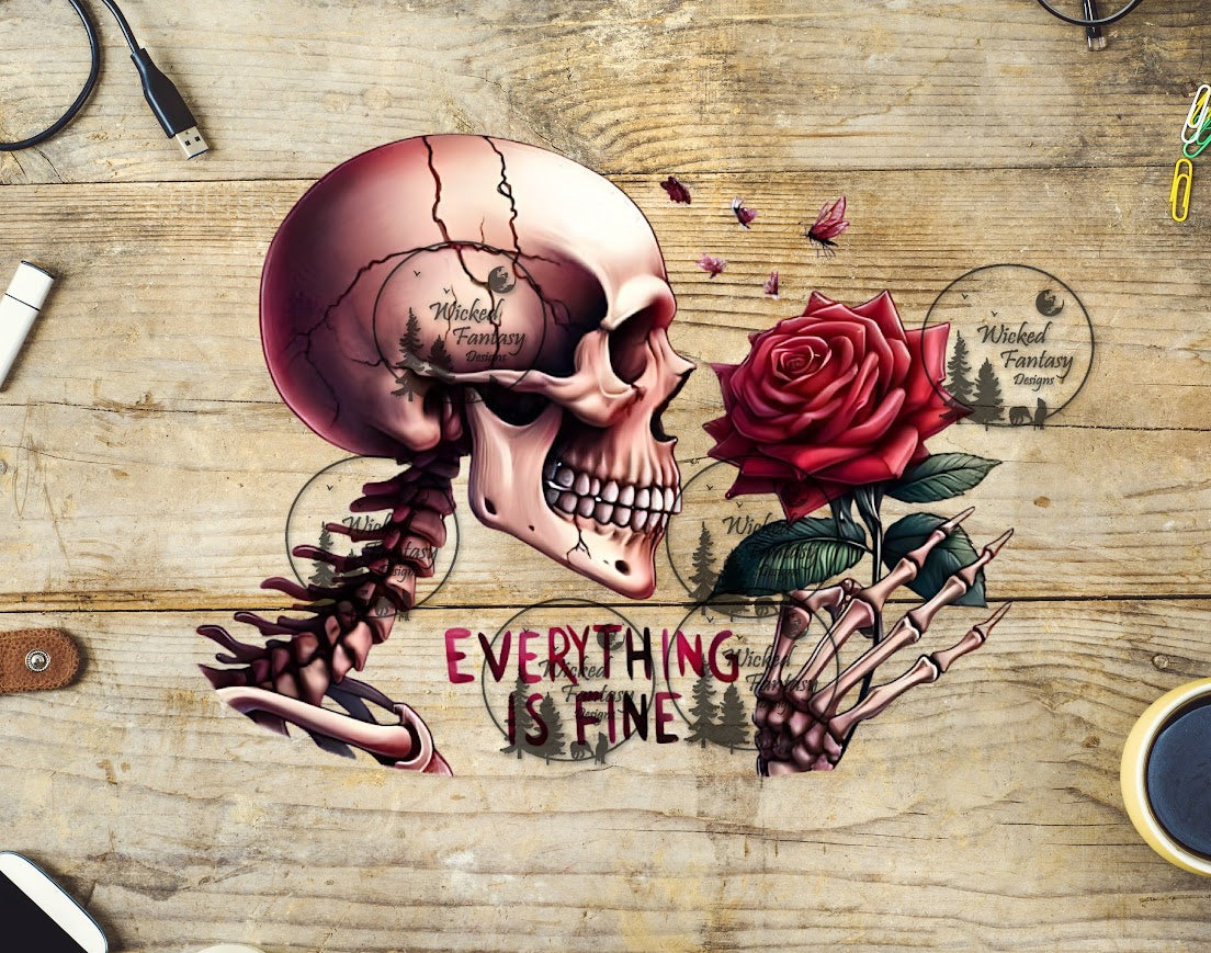 UVDTF Everything is Fine Skeleton with Rose