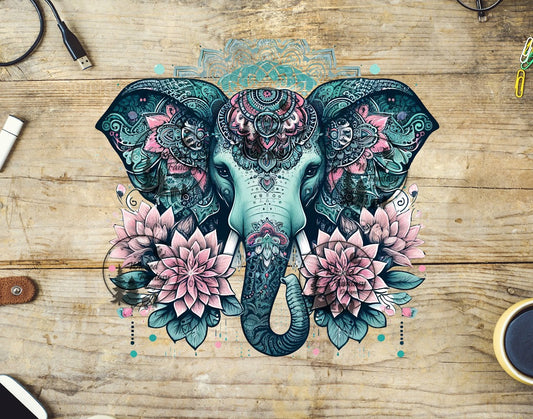 UVDTF Mandala Elephant 20oz 30oz 10"x10" Element