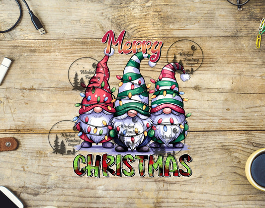 UVDTF Merry Christmas Gnomes