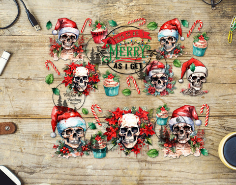 UVDTF This Is As Merry As I Get 20oz 30oz 10"x10" Element