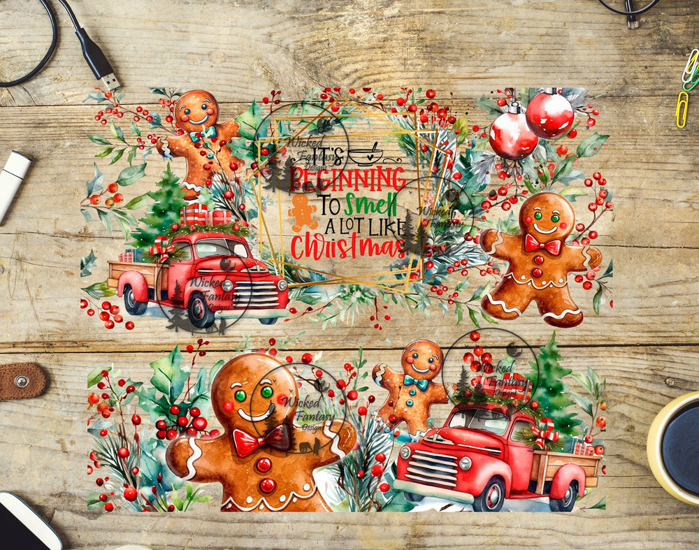 UVDTF Its Beginning to Smell a Lot Like Christmas 20oz 30oz 10"x10" Element
