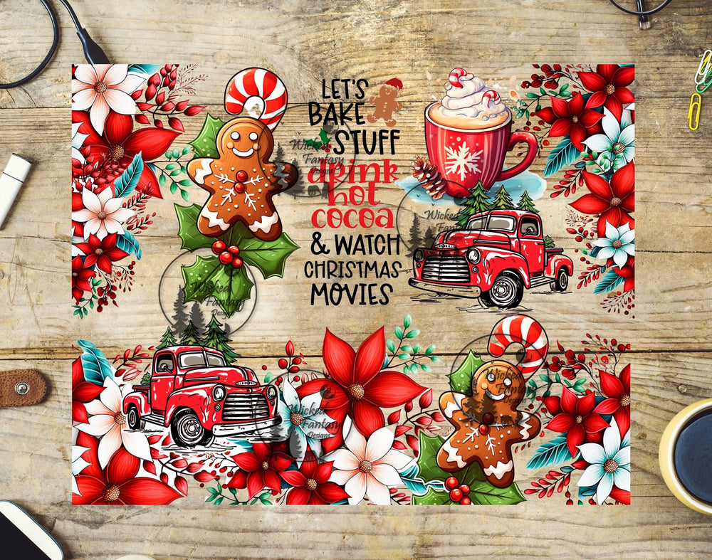 UVDTF Lets Bake Stuff Drink Hot Cocoa 20oz 30oz 10"x10" Element