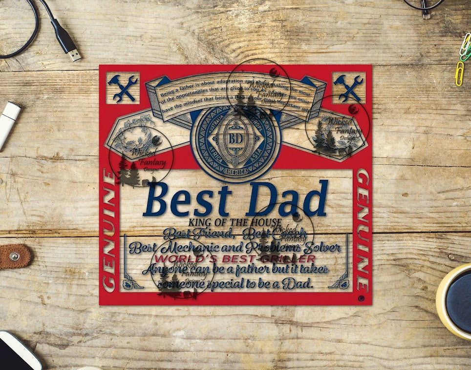 UVDTF Best Dad King of the House