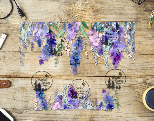 UVDTF Lavender Floral 16oz 40oz Element Multiple Sizes