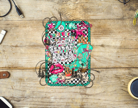 UVDTF Salty Summer Friendship Bracelet Cowgirl Boots Collage
