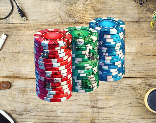 UVDTF Poker Chips Stack