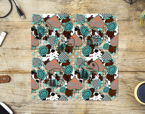 UVDTF Bougee Spades and Conchos 20oz 30oz 10"x10" Element