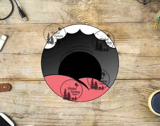 UVDTF Mouth Mug Bottom Rounded Top Teeth