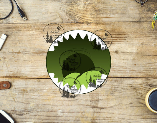 UVDTF Mouth Mug Bottom Green