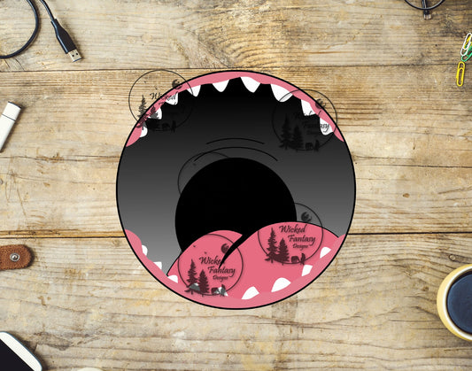 UVDTF Mouth Mug Bottom Pointed Teeth
