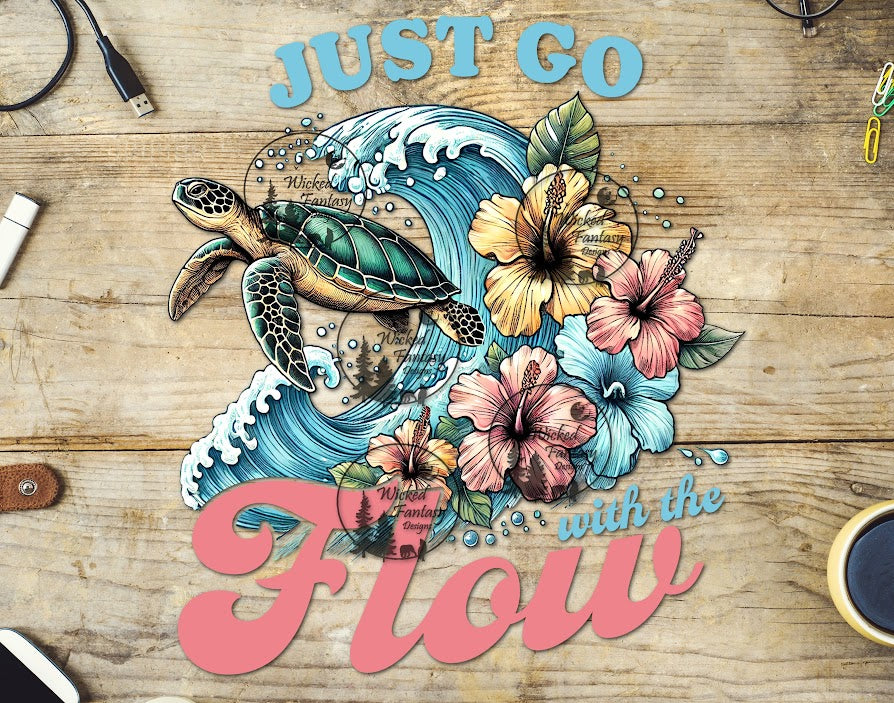 UVDTF Just Go with the Flow Sea Turtle