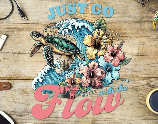 UVDTF Just Go with the Flow Sea Turtle