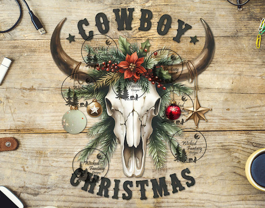 UVDTF Cowboy Christmas