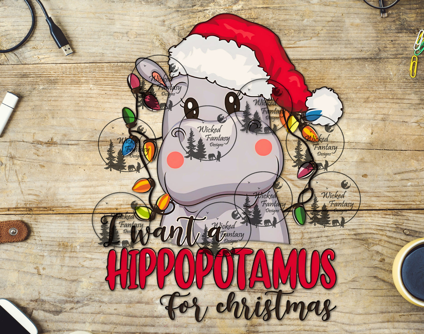 UVDTF I Want a Hippopotamus for Christmas