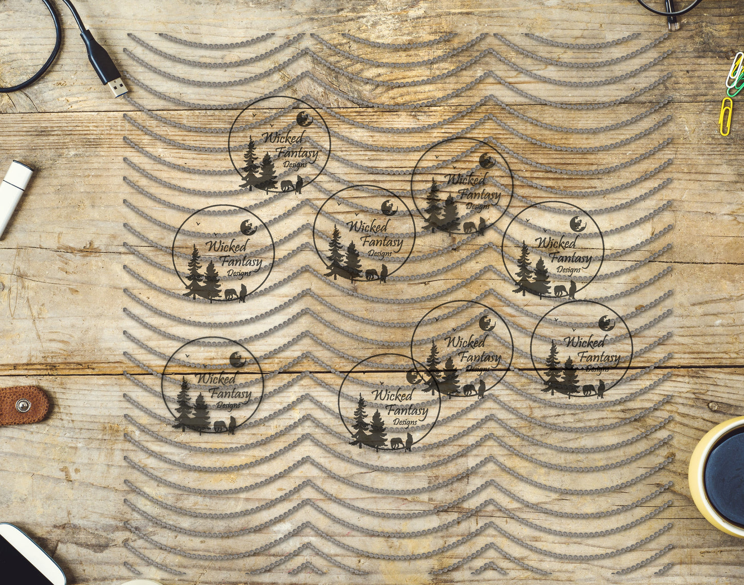 UVDTF Draped Pearls 20oz 30oz 10"x10"